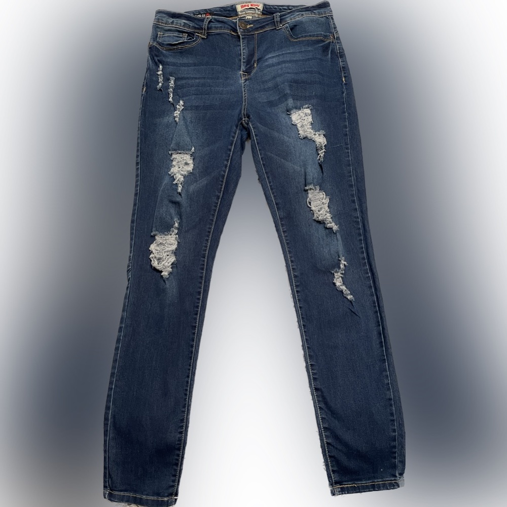 Hot Kiss Dark Denim Bum Boosting Jeans